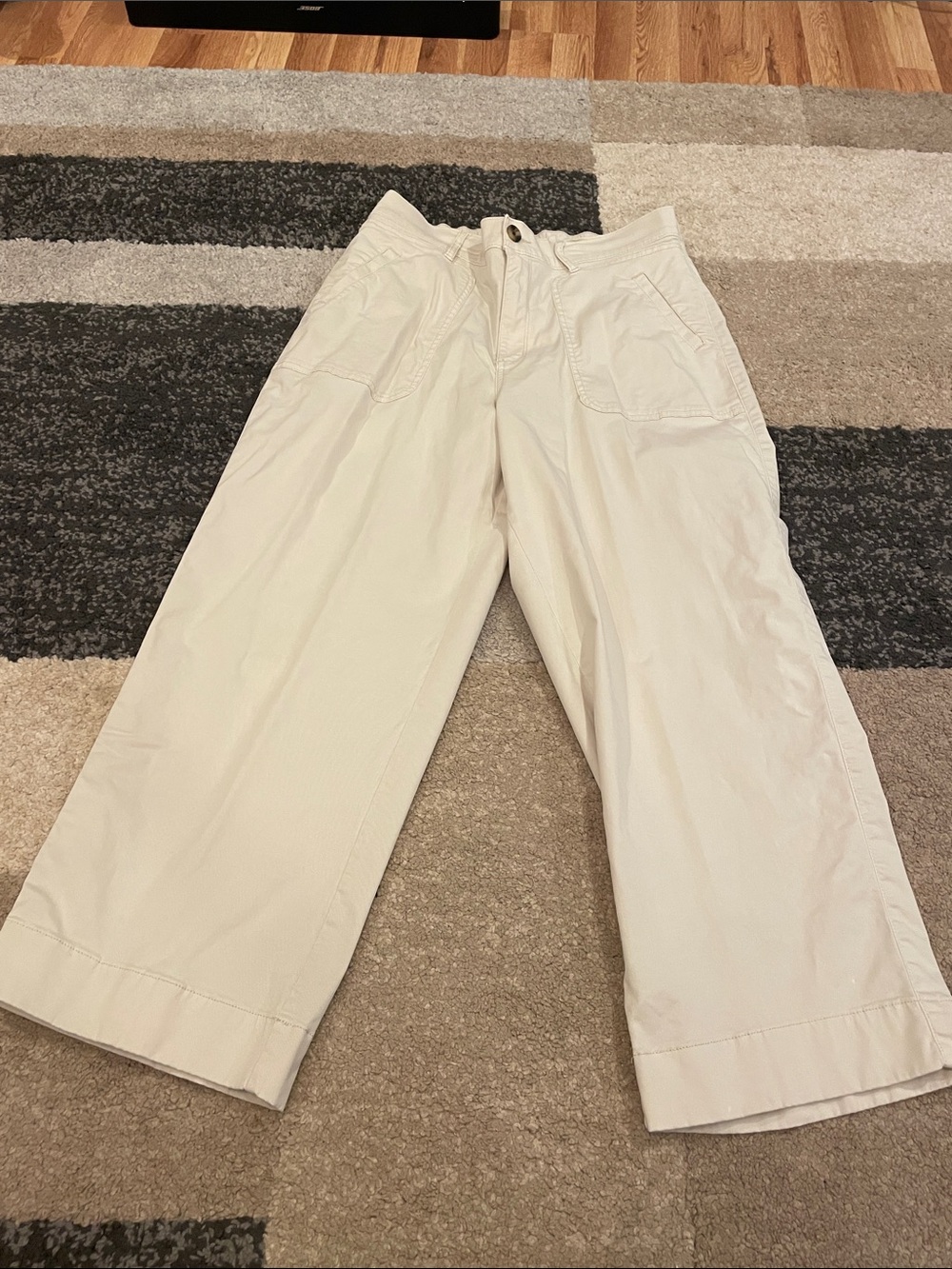 Sonoma Wide-Leg Women's Trousers in Cream